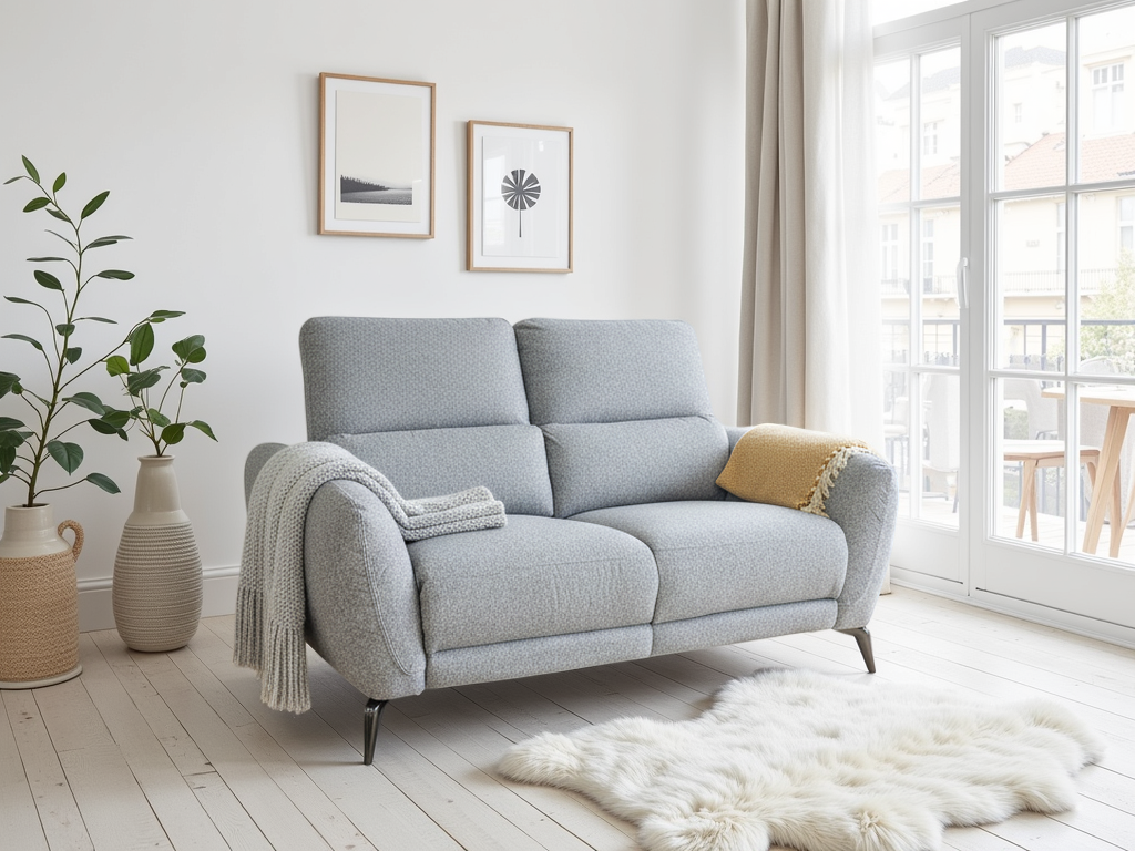 Sorrento Electric Recliner 2 Seater Grey