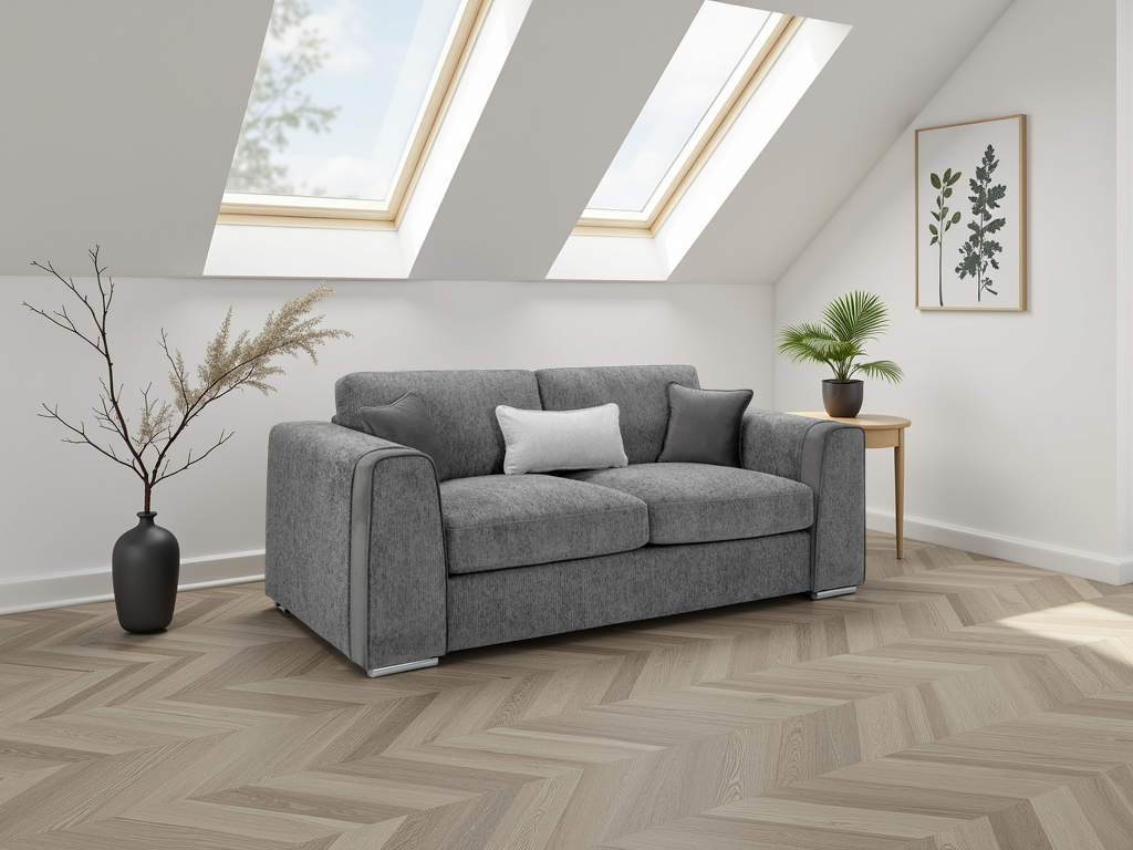 Naples Sofa 3 Seater Grey