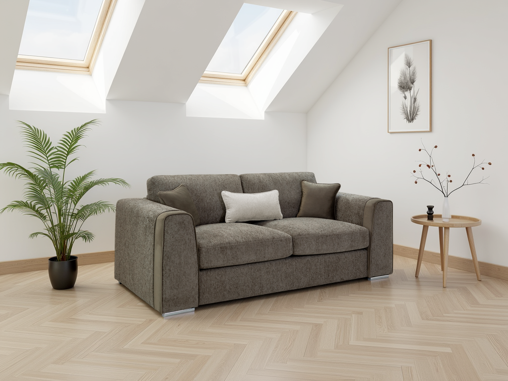 Naples Sofa 3 Seater Mocha