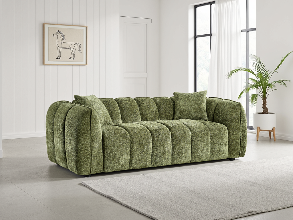 Venice Sofa 3 Seater Olive