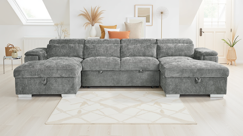 Alaya Sofabed U Shape Corner Grey
