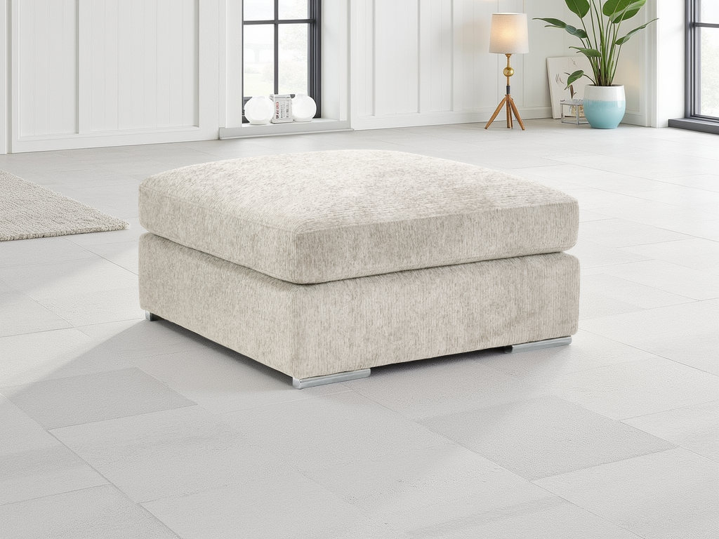 Naples Sofa Footstool Beige