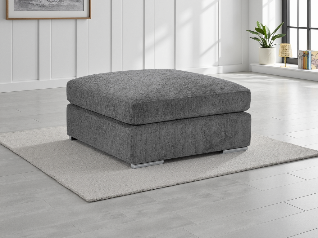 Naples Sofa Footstool Grey