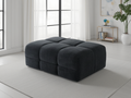 Jacob Sofa Footstool Black