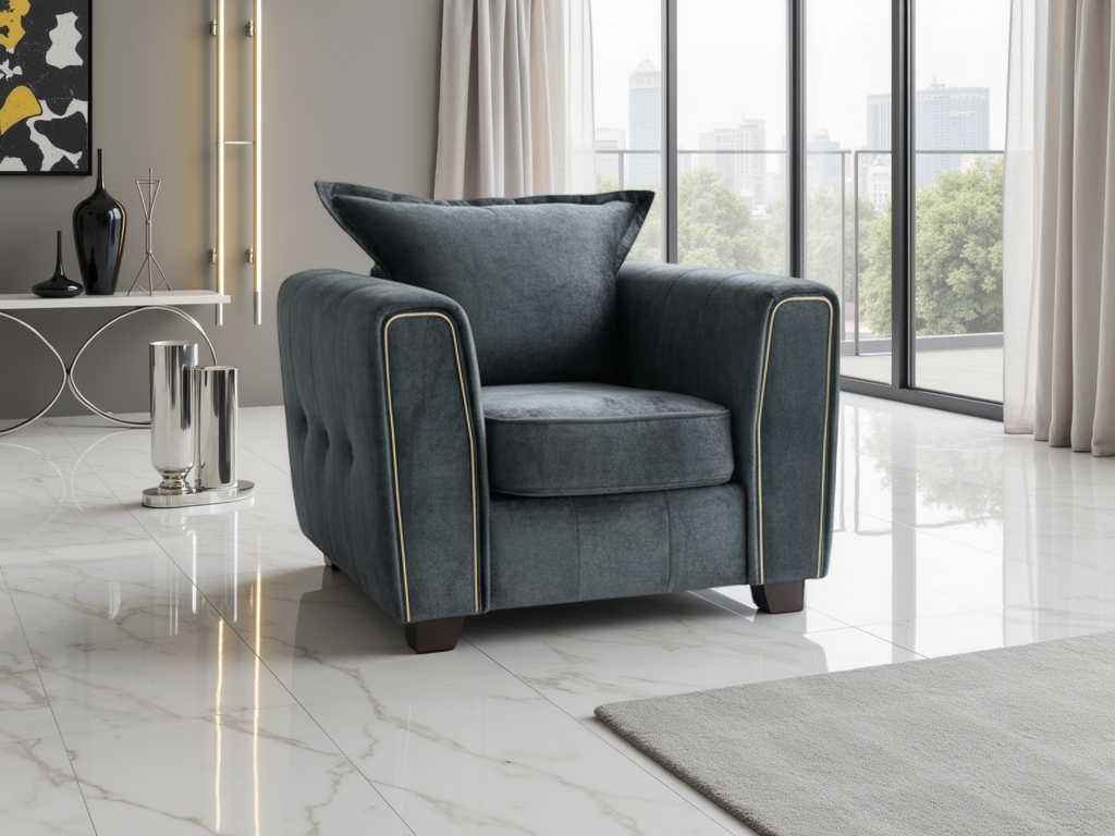 Serena Sofa Armchair Black