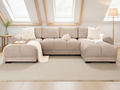 Azzuro Sofa U Shape Corner Mocha