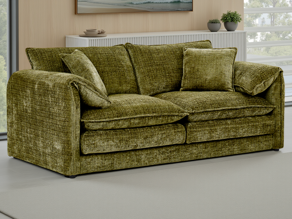 Solaya Sofa 3 Seater Green