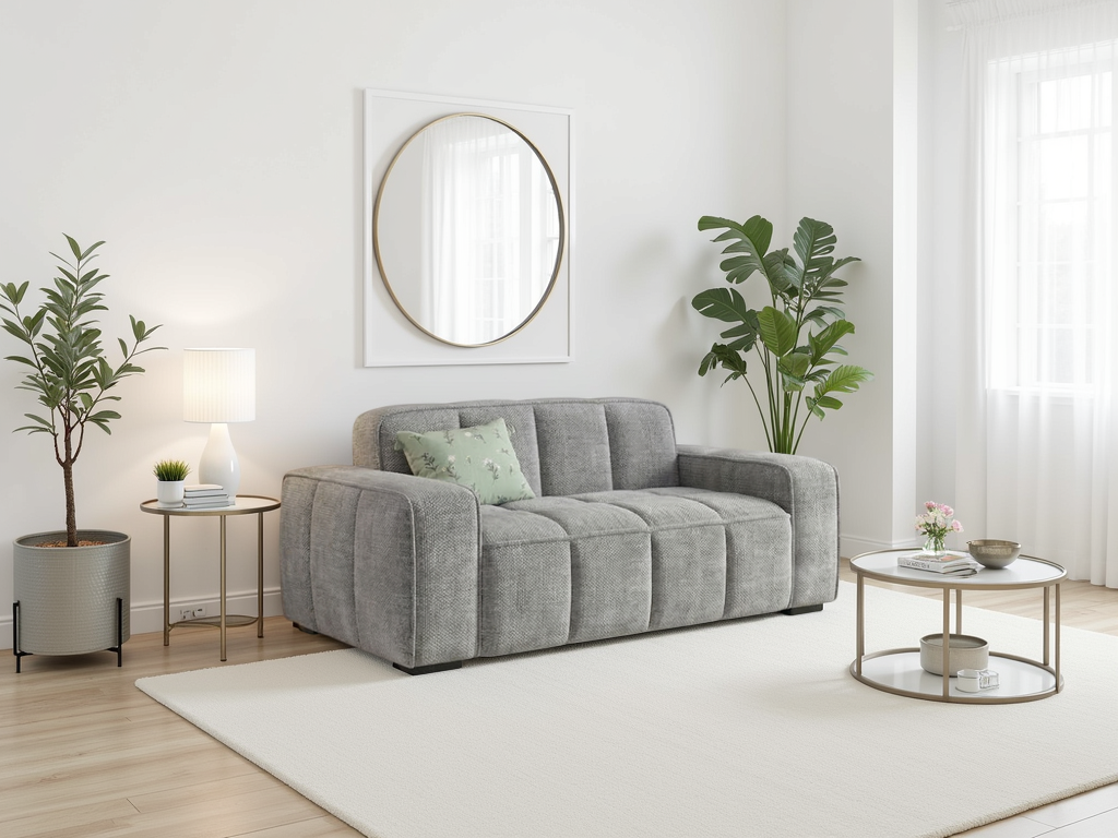 Paris Sofa 2 Seater Grey