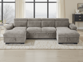 Hudson Sofabed U Shape Corner Grey