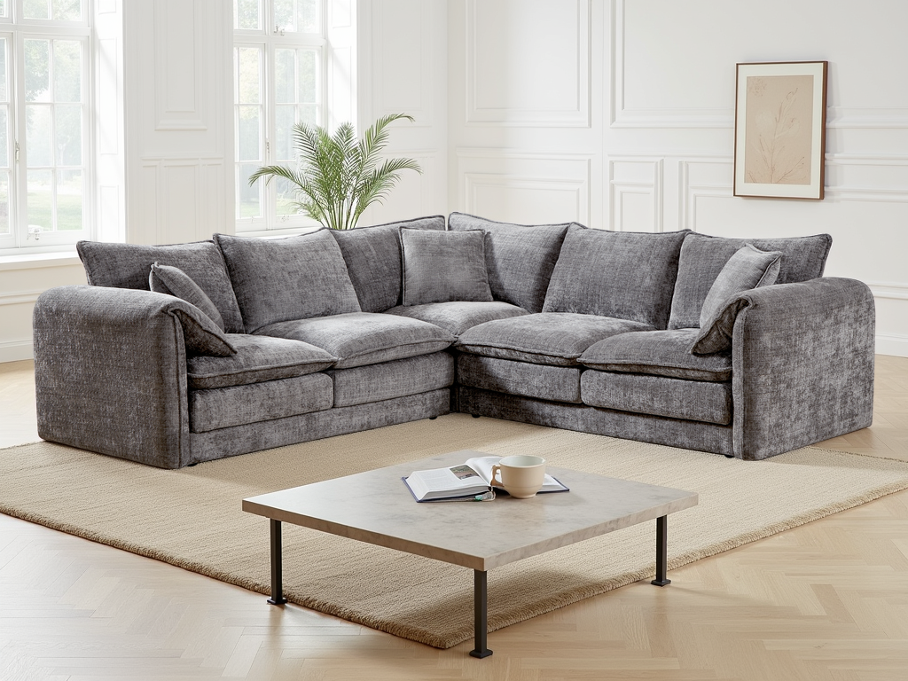 Solaya Sofa Large Corner Grey