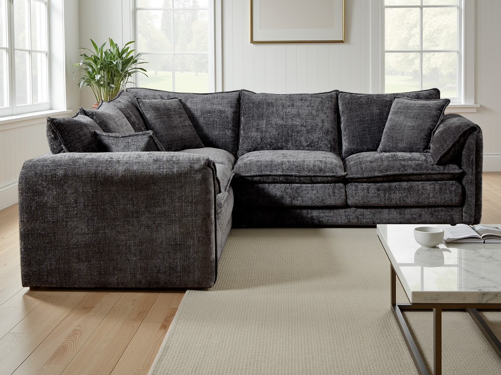 Solaya Sofa Large Corner Black