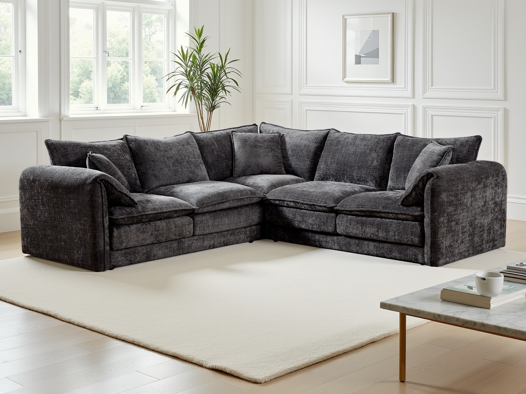 Solaya Sofa Large Corner Black