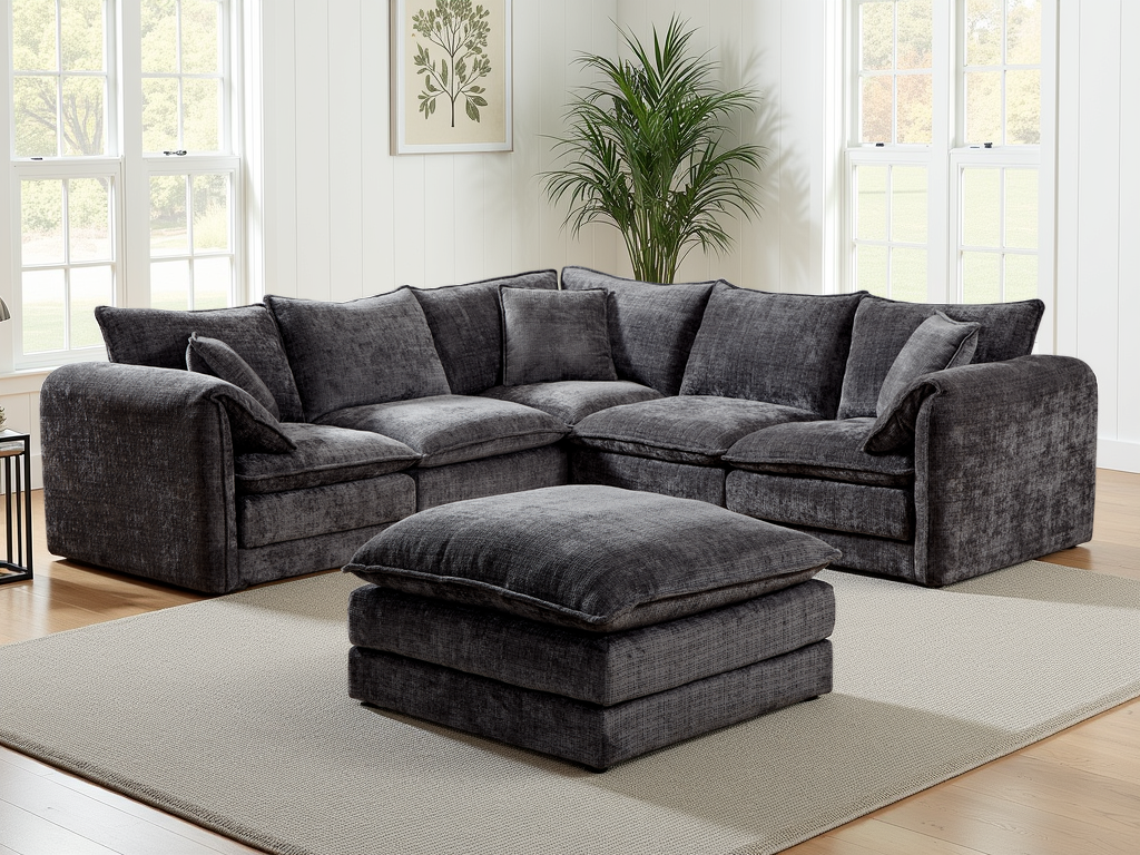 Solaya Sofa Large Corner Black