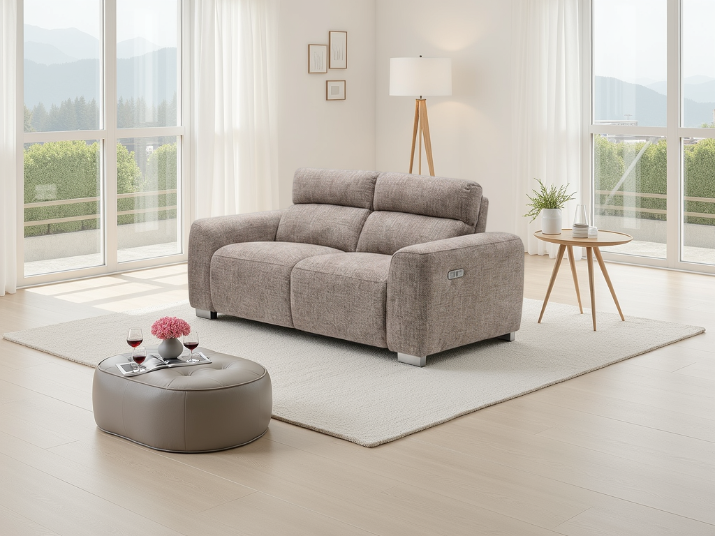 Toronto Electric Recliner 2 Seater Beige