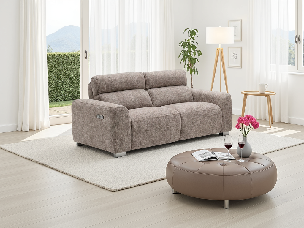 Toronto Electric Recliner 3 Seater Beige