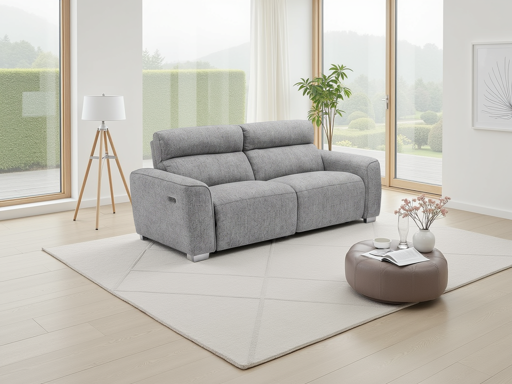 Toronto Electric Recliner 3 Seater Grey