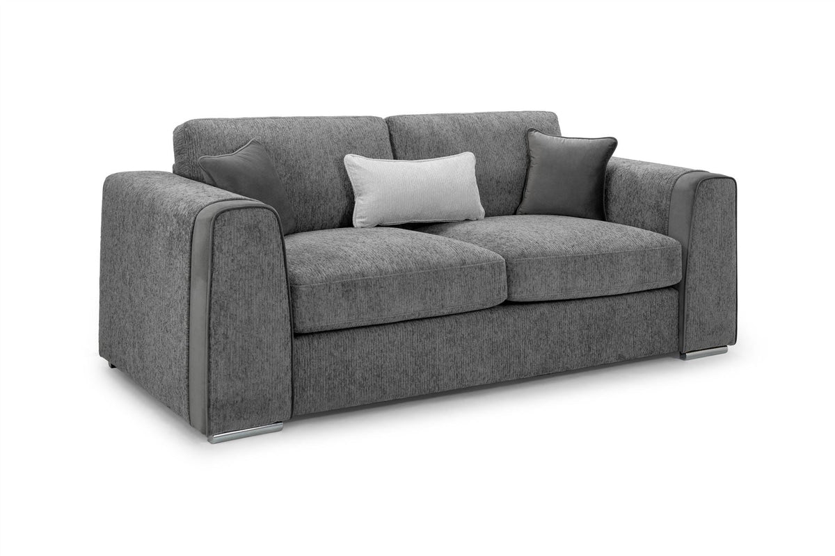 Naples Sofa 3 Seater Grey