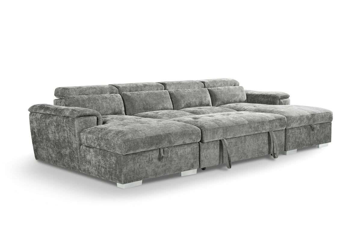 Alaya Sofabed U Shape Corner Grey