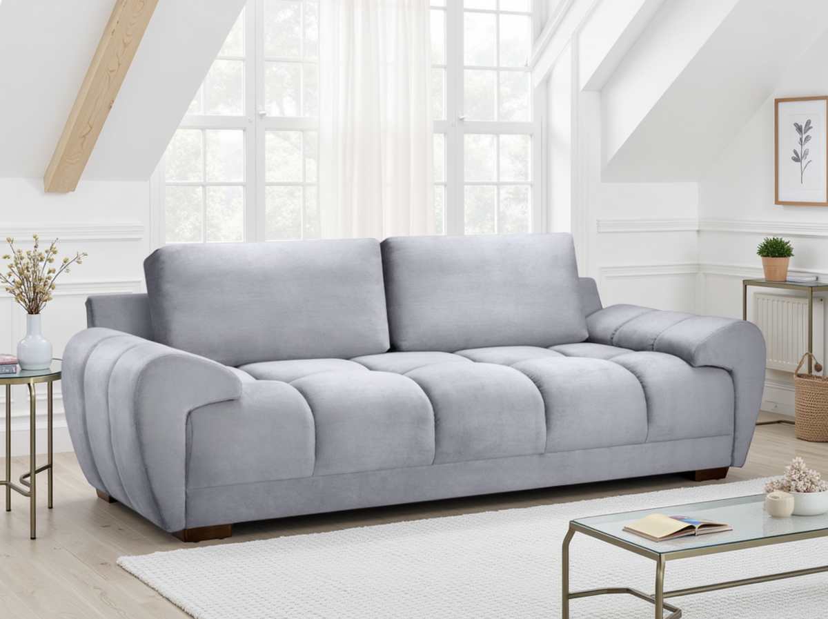 Azzuro Sofa 3 Seater Grey