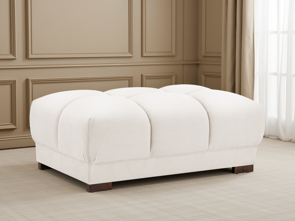 Azzuro Sofa Footstool Cream