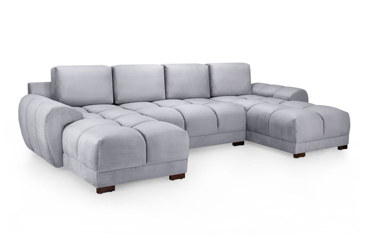 Azzuro Sofa U Shape Corner Grey