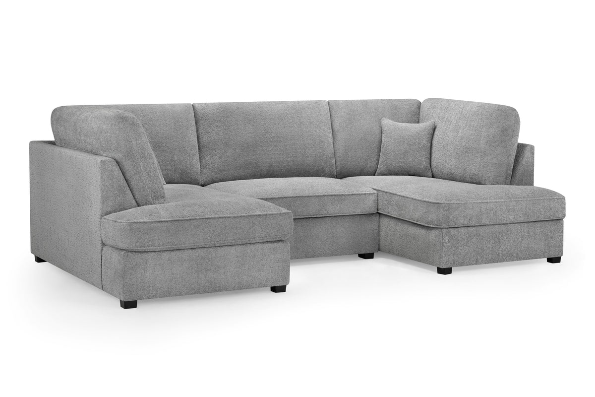 Carnaby Sofa Boucle U Shape Corner Grey