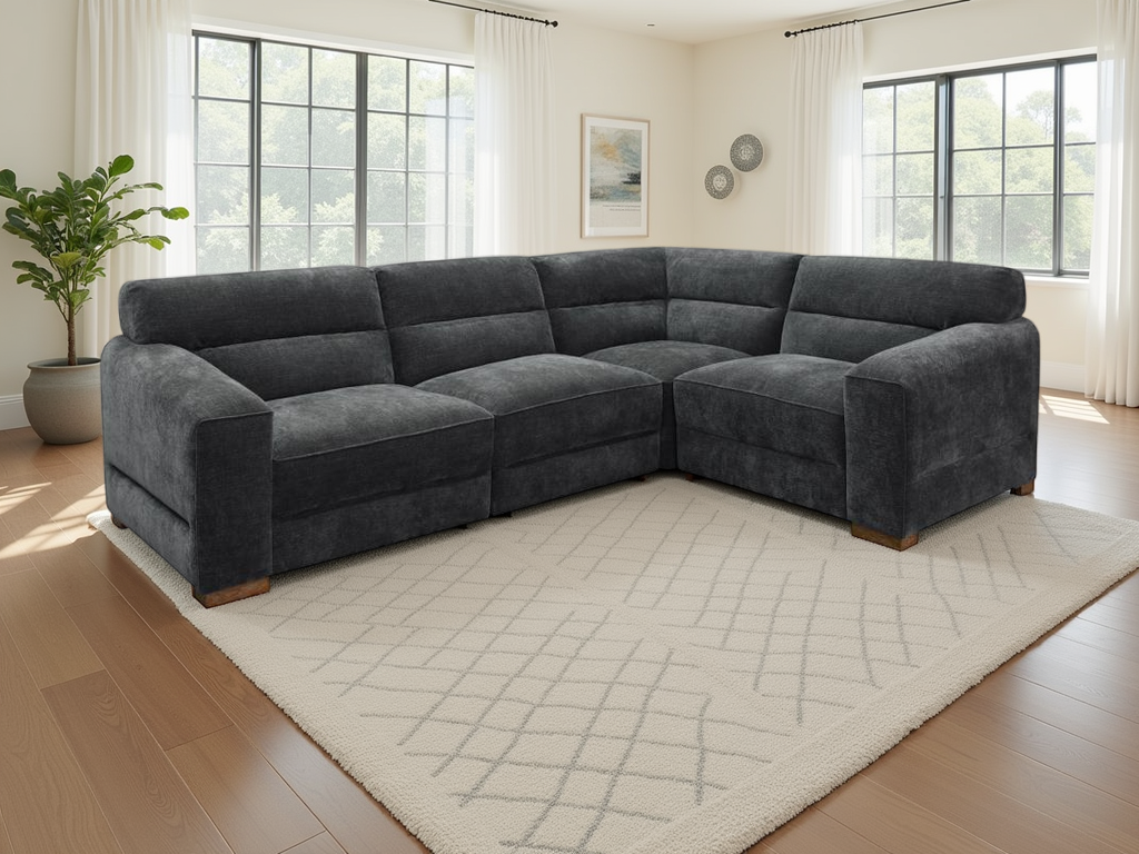 Chicago Sofa Universal Corner Charcoal