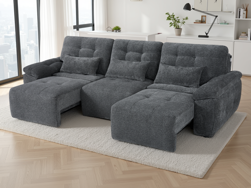 Dallas Electric Sofabed 3 Seater Grey