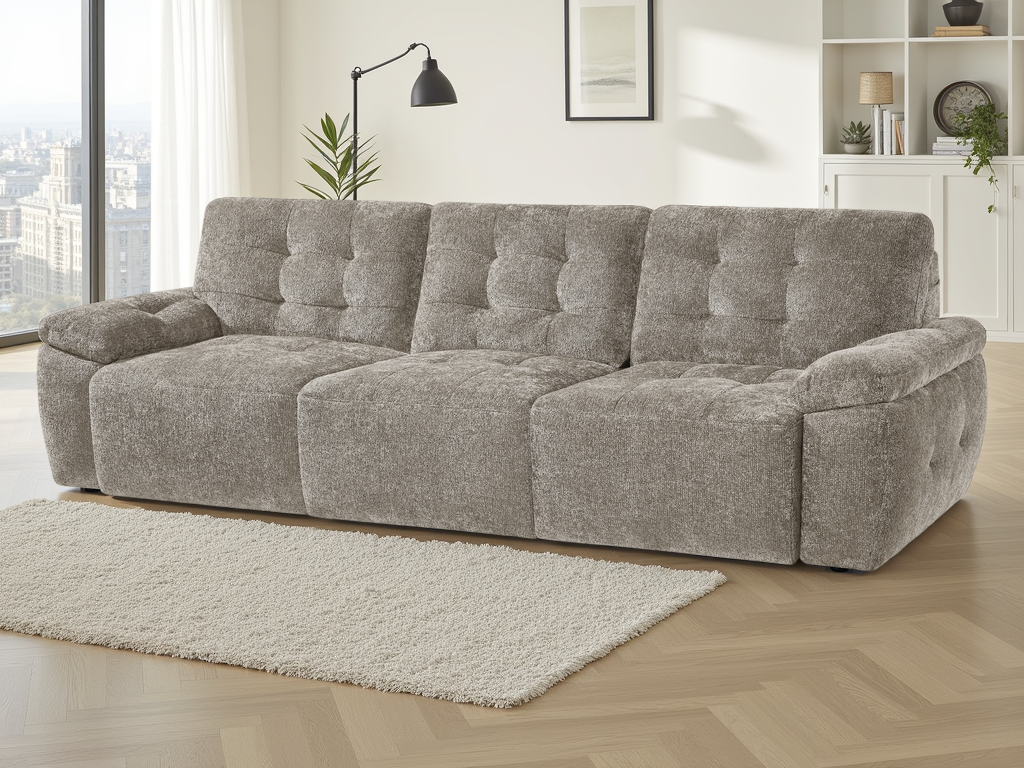 Dallas Electric Sofabed 3 Seater Stone
