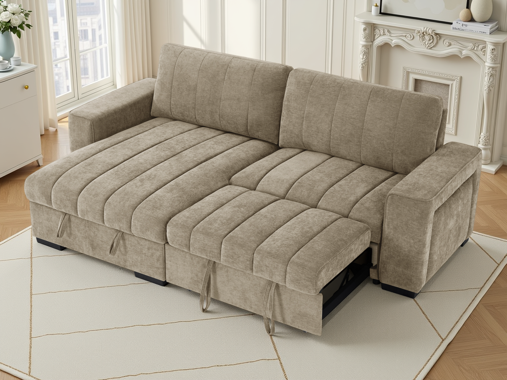 Franklin Sofabed Universal Corner Beige