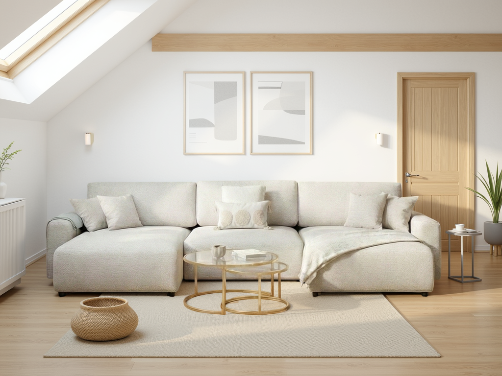 Luma Sofa U Shape Corner Beige