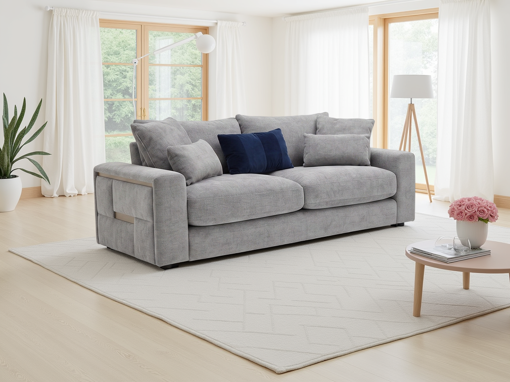 Jupiter Sofa 3 Seater Grey