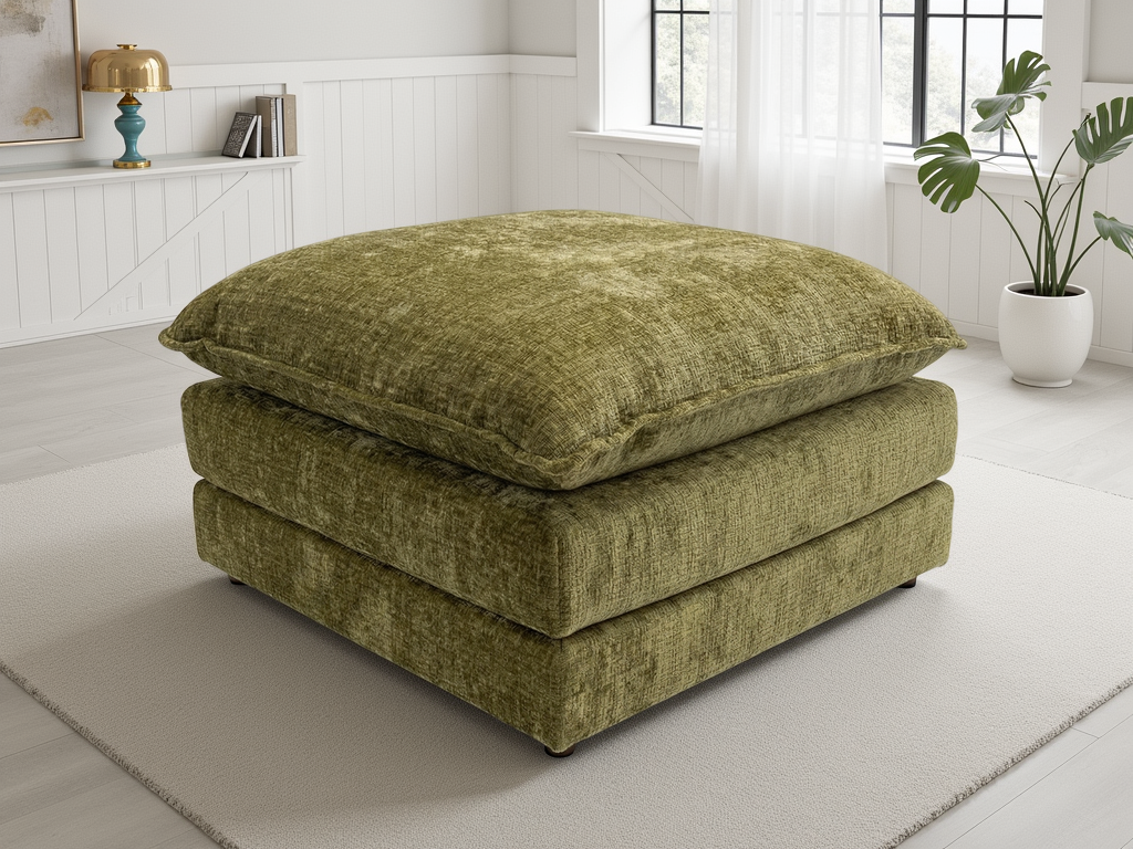 Solaya Sofa Footstool Green