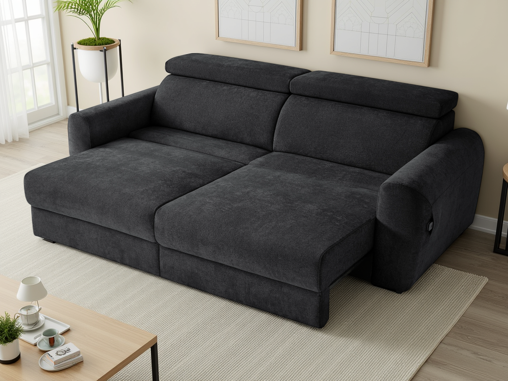 Dakota Electric Sofabed 3 Seater Black