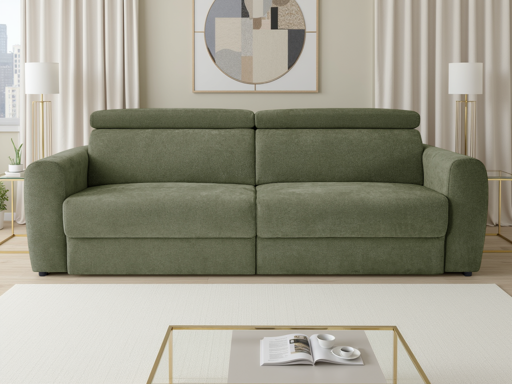 Dakota Electric Sofabed 3 Seater Green