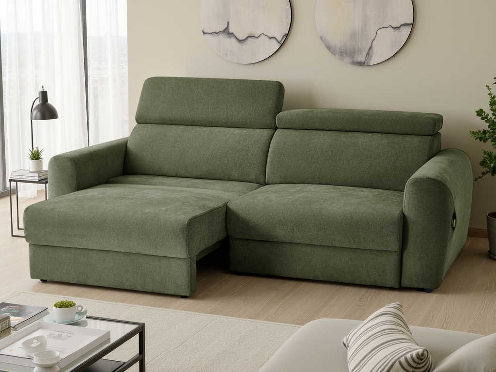 Dakota Electric Sofabed 3 Seater Green