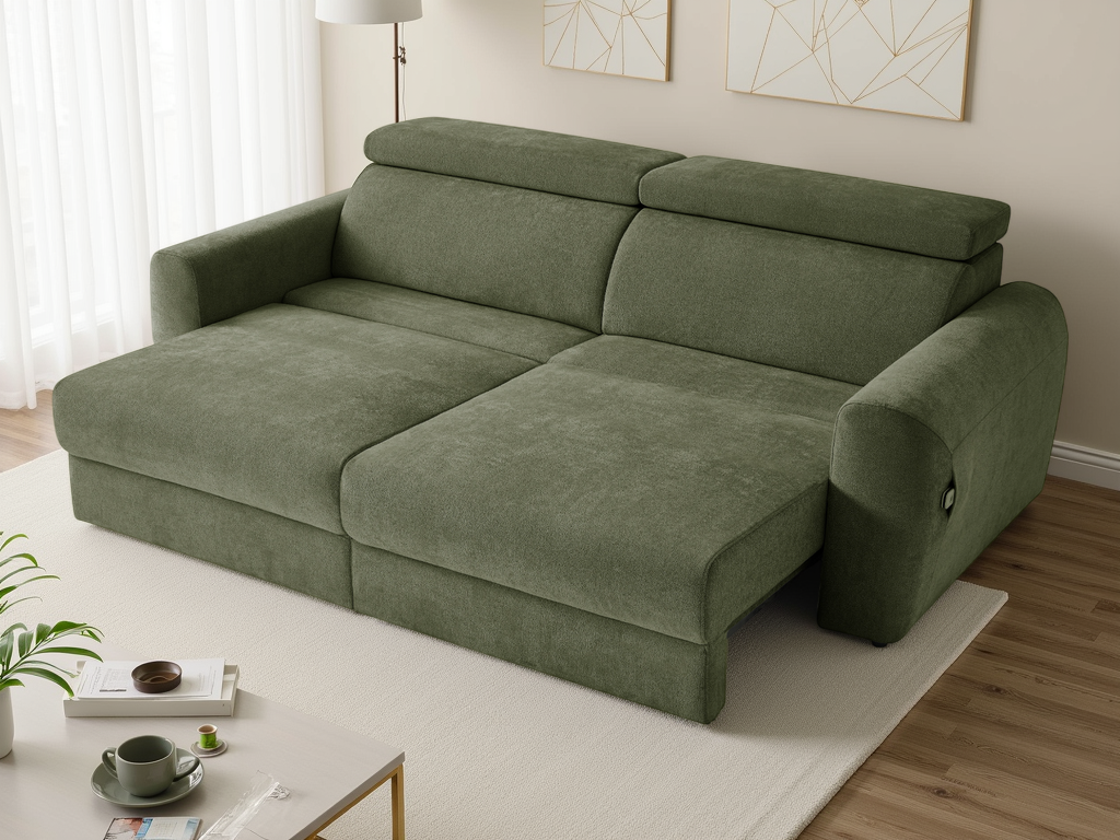 Dakota Electric Sofabed 3 Seater Green