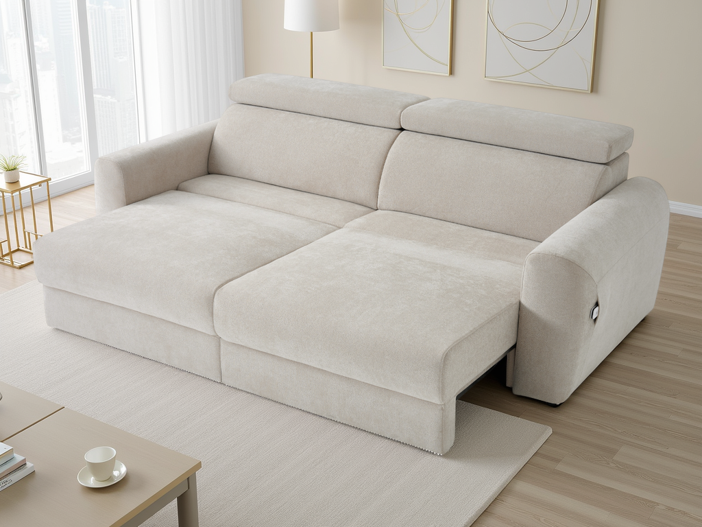 Dakota Electric Sofabed 3 Seater Beige