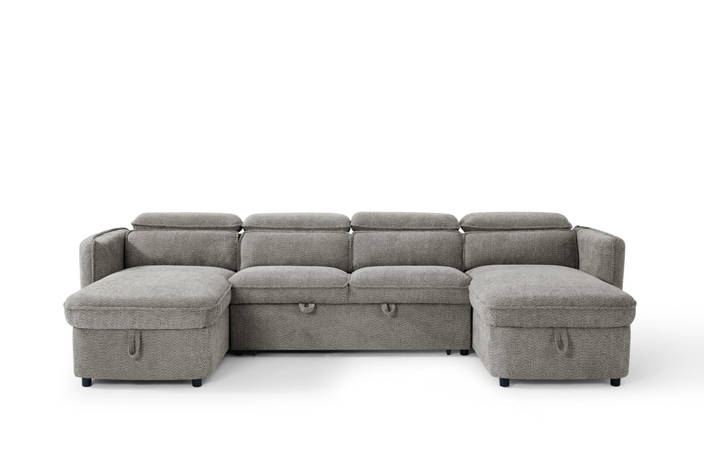 Capri Sofabed U Shape Corner Grey