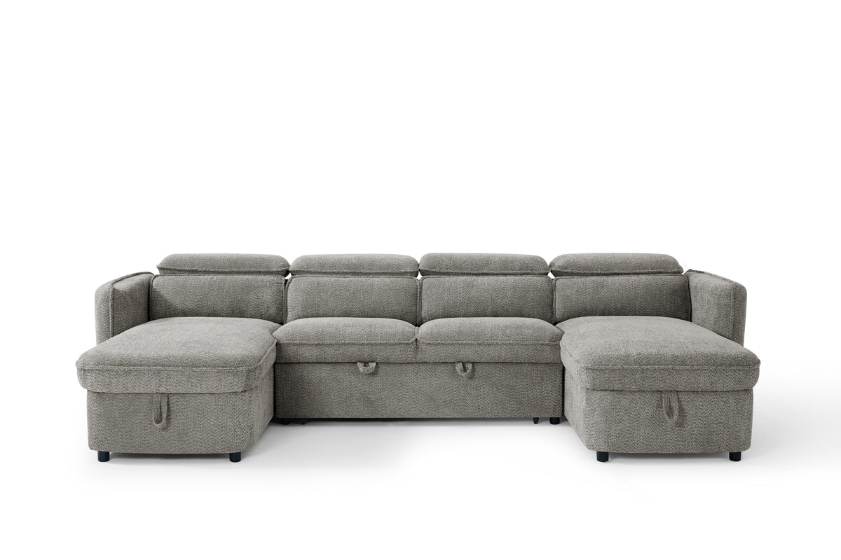 Capri Sofabed U Shape Corner Grey