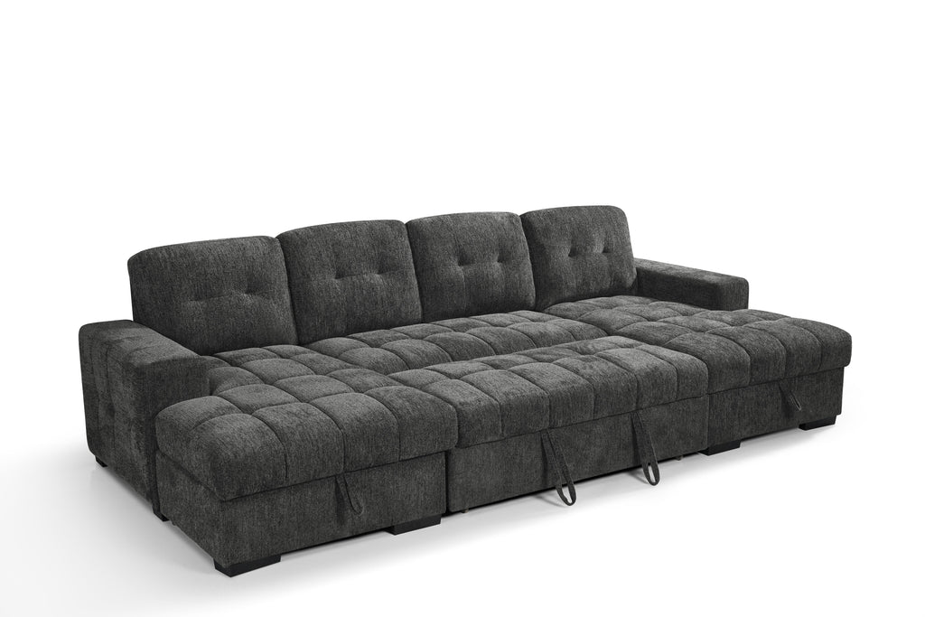 Palermo Sofabed U Shape Corner Grey