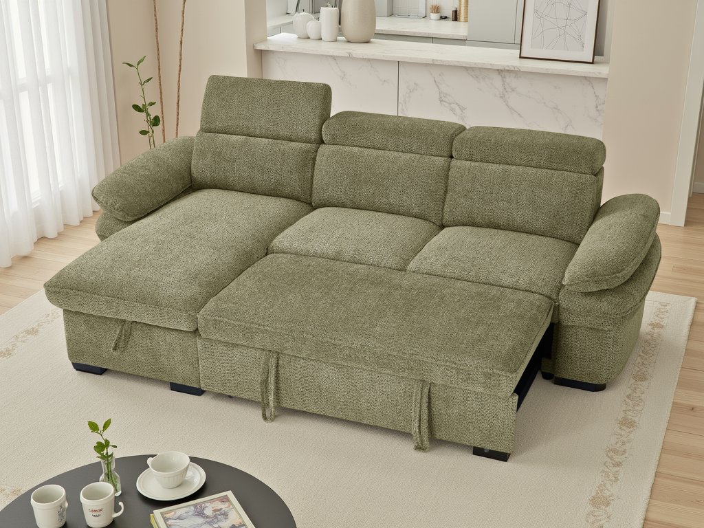 Hudson Sofabed Universal Corner Green