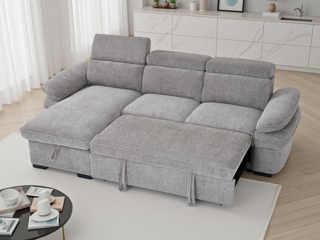 Hudson Sofabed Universal Corner Grey