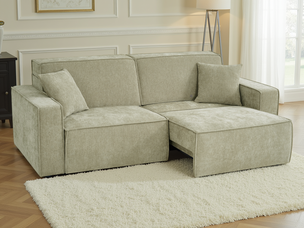 Houston Electric Sofabed 3 Seater Green
