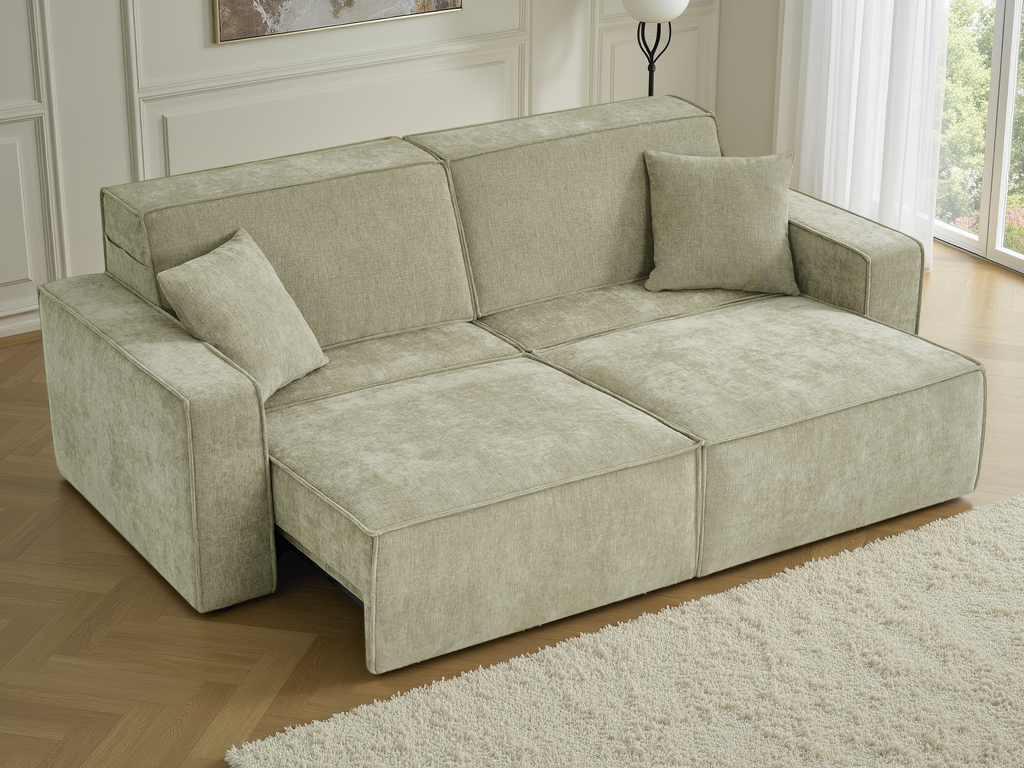 Houston Electric Sofabed 3 Seater Green