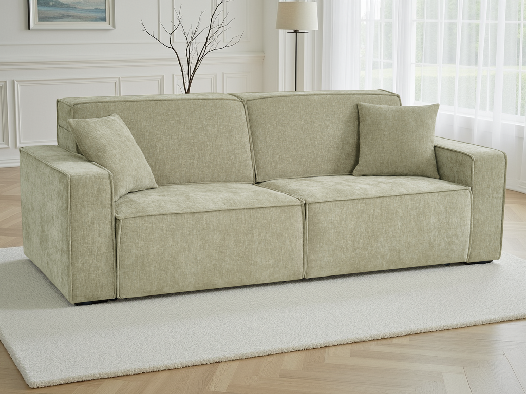 Houston Electric Sofabed 3 Seater Green