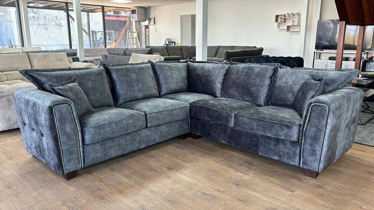 Serena Sofa Large Corner Black