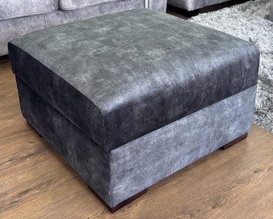 Serena Sofa Footstool Black