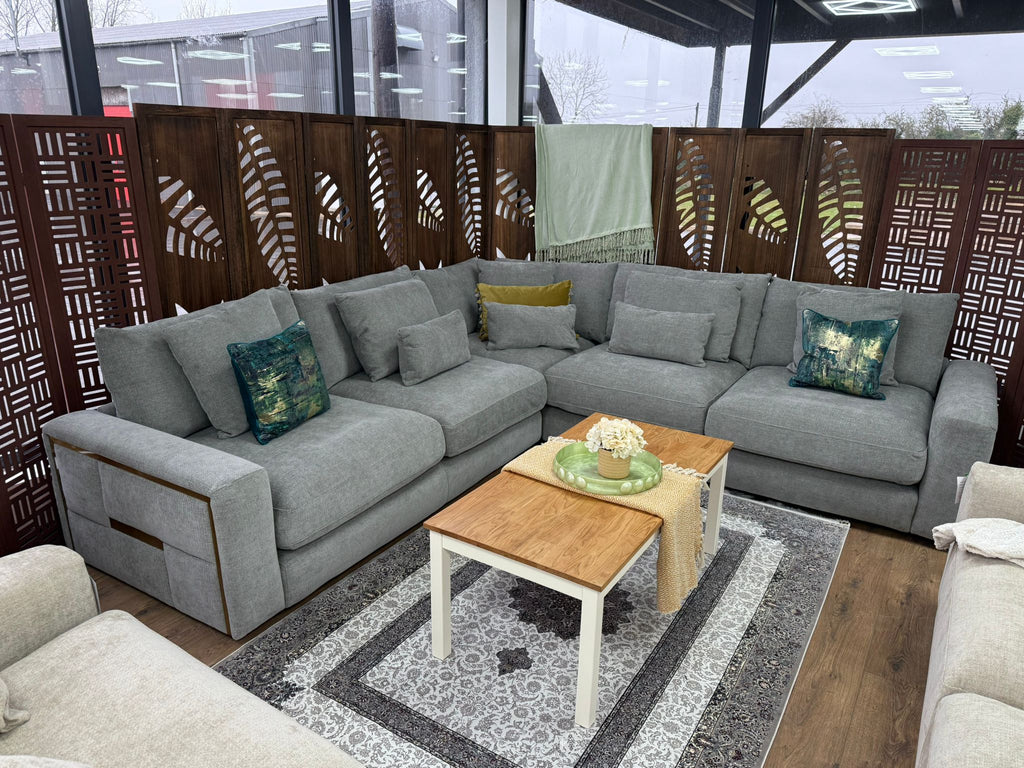 Jupiter Sofa Large Corner Grey