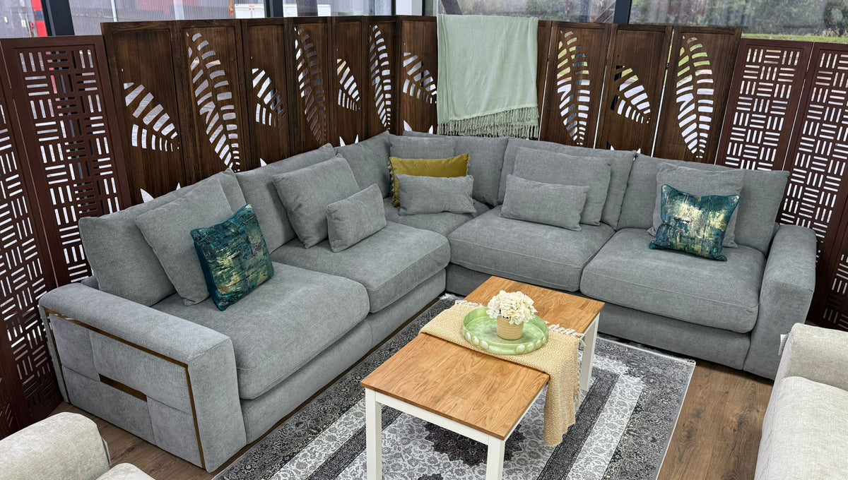 Jupiter Sofa Large Corner Grey
